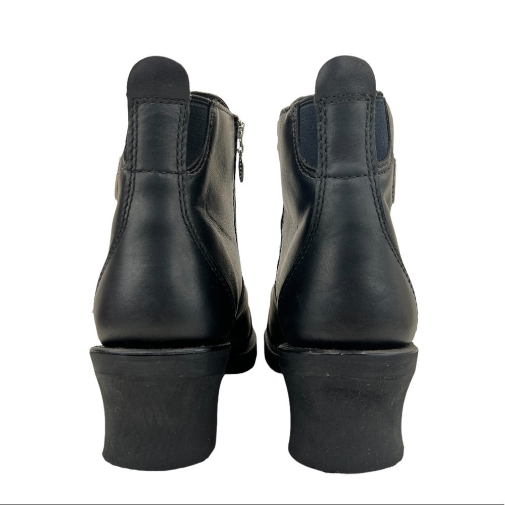 Red Wing Women’s Double Zip Black Leather Motorcycle Boots - Picture 6 of 16